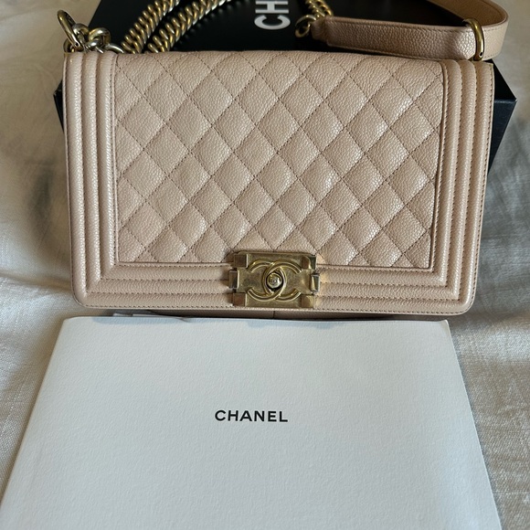 CHANEL Boy Crossbody Bag with Gold Hardware - Picture 1 of 9